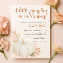 A Little Pumpkin Gender Neutral Fall Baby Shower