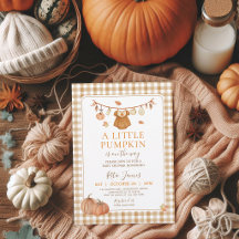 A Little Pumpkin Girl Baby Shower Autumn Fall