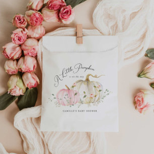 A Little Pumpkin Girl Baby Shower Favour Bags