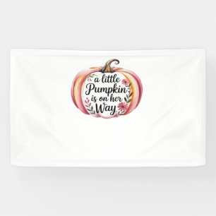 a little Pumpkin is on her Way Classic T-Shirt Banner