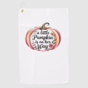 a little Pumpkin is on her Way Classic T-Shirt Golf Towel