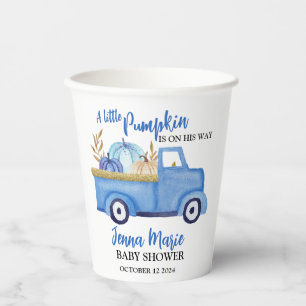 A Little Pumpkin is on his way Paper Cups