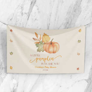 A Little Pumpkin Is On The Way! Baby Shower Banner