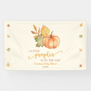 A Little Pumpkin Is On The Way! Baby Shower Banner