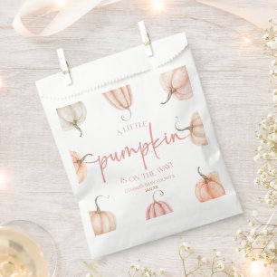A Little Pumpkin Is On The Way! Baby Shower Favour Bags