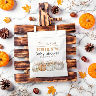 A Little Pumpkin is on the Way - Baby Shower Favour Bags