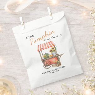 A Little Pumpkin is on the way Baby Shower Favour Bags