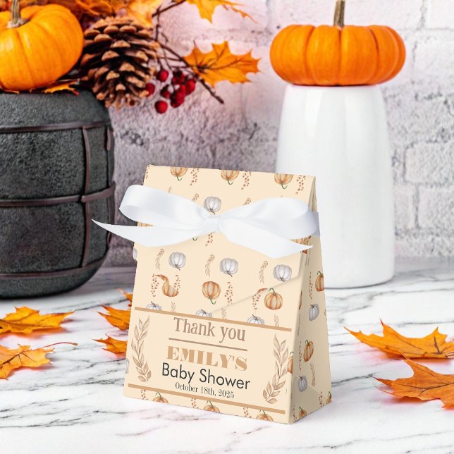 A Little Pumpkin is on the Way - Baby Shower Favour Box (Creator Uploaded)