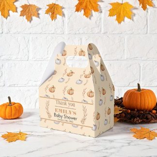 A Little Pumpkin is on the Way - Baby Shower Favour Box
