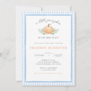 A Little Pumpkin is On the Way Baby Shower Invite