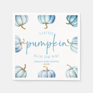 A Little Pumpkin Is On The Way! Baby Shower Napkin