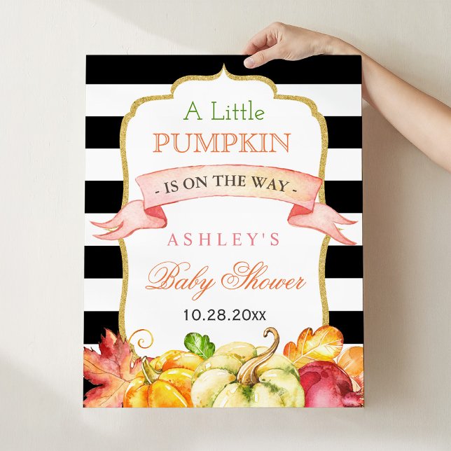A little Pumpkin is on the Way | Baby Shower Sign (Creator Uploaded)