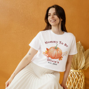  a Little Pumpkin Is on The Way Fall Mummy To Be  T-Shirt