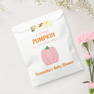 A Little Pumpkin Is On The Way Favour Bags