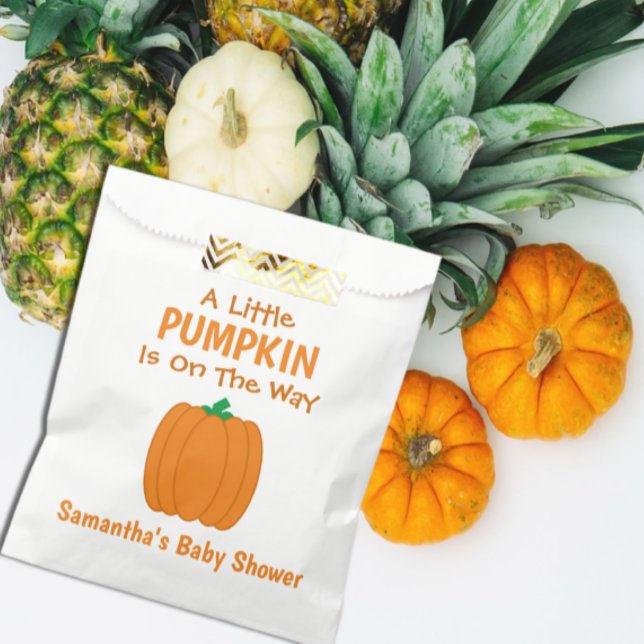 A Little Pumpkin Is On The Way Favour Bags (Creator Uploaded)