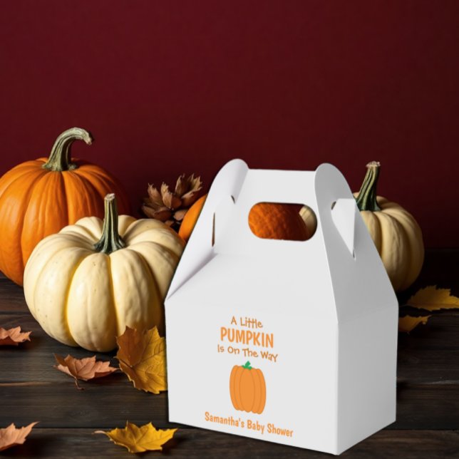 A Little Pumpkin Is On The Way Favour Box (Creator Uploaded)