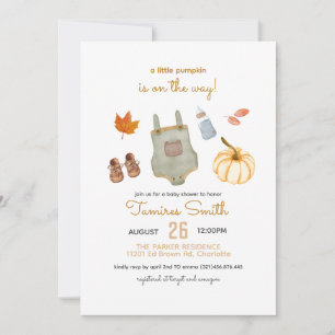 A Little Pumpkin Is On The Way Invitation