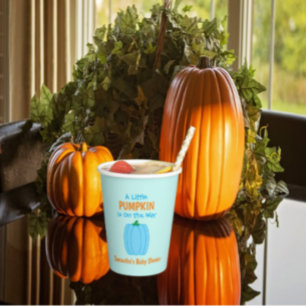 A Little Pumpkin Is On The Way Paper Cups