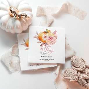 A Little Pumpkin "On Her Way" Baby Shower Napkin