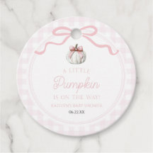 A Little Pumpkin Pink Bow Fall Baby Shower