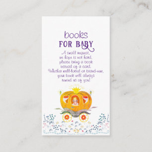 A Little Pumpkin Princess Wildflower Baby Shower Enclosure Card