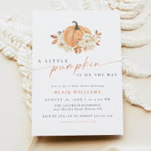 A Little Pumpkin Rustic Fall Baby Shower
