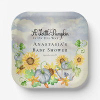A Little Pumpkin | Sunflowers Boy Baby Shower