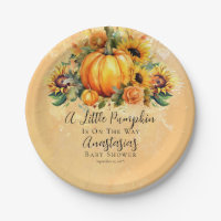 A Little Pumpkin | Sunflowers Fall Baby Shower