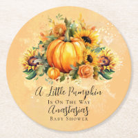 A Little Pumpkin | Sunflowers Fall Baby Shower