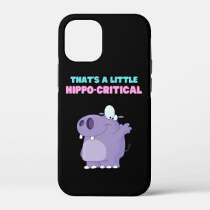 A Little Purple Hippo Critical Funny Hippopotamus iPhone 12 Mini Case