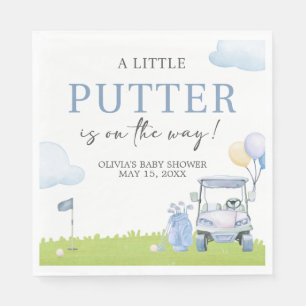 A Little Putter Golf Baby Shower Napkin