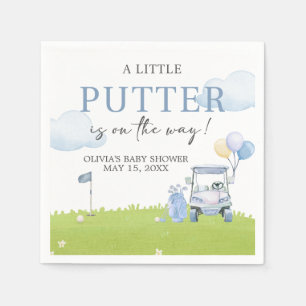 A Little Putter Golf Baby Shower Napkin