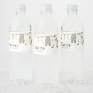 A Little Putter Golf Baby Shower Water Bottle Label