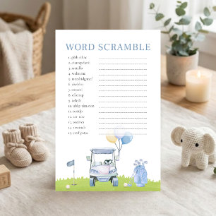 A Little Putter Golf Shower Word Scramble Game