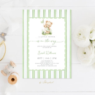 A Little Putter is on the Way Baby Shower Invitation
