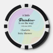 A little rainbow is on its way baby shower name da