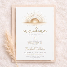 A Little Ray Of Sunhine Is On The Way Baby Shower