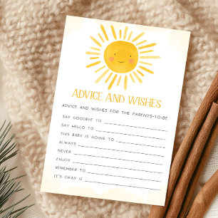 A Little Ray of Sunshine Advice and Wishes Game