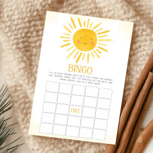 A Little Ray of Sunshine Baby Shower Bingo Game