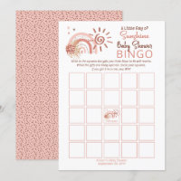 A Little Ray of Sunshine Baby Shower Bingo Game