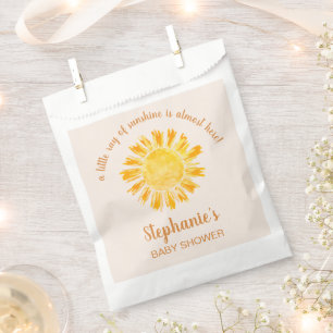 A Little Ray Of Sunshine Baby Shower  Favour Bags