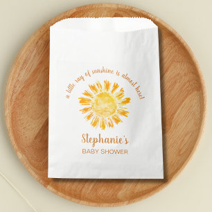 A Little Ray Of Sunshine Baby Shower Favour Bags