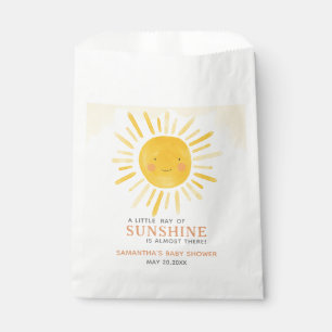 A Little Ray of Sunshine Baby Shower Favour Bags