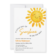 A Little Ray of Sunshine Baby Shower