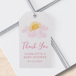 A Little Ray Of Sunshine Baby Shower Thank You Gift Tags