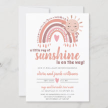 A Little Ray of Sunshine Boho Baby Shower