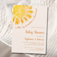 A Little Ray of Sunshine Couples Baby Shower