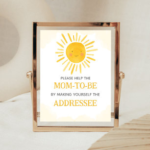 A Little Ray of Sunshine Envelope Station Sign