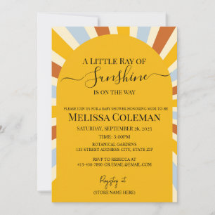 A Little Ray Of Sunshine Is on the Way Invitation