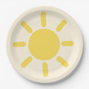A Little Ray of Sunshine Party plates